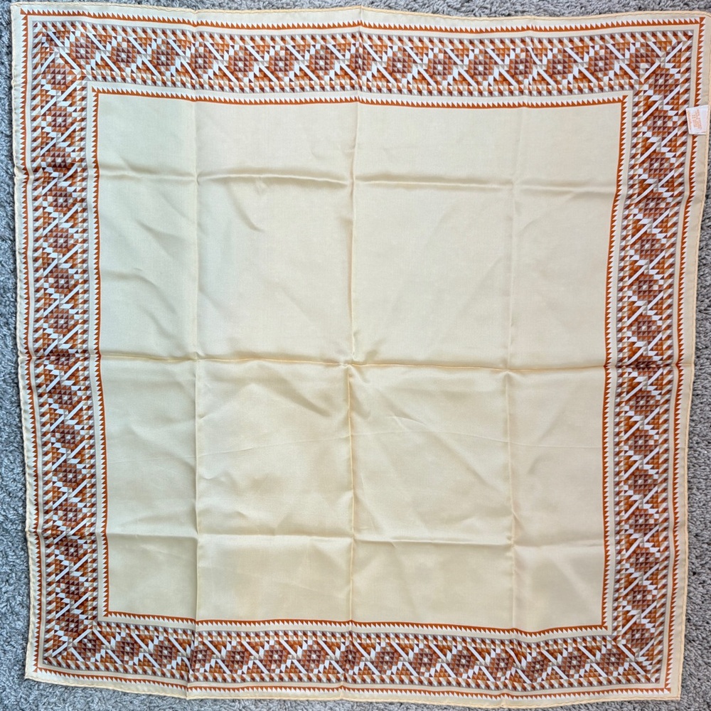 Vintage Women’s Scarf, Glentex, Made in Japan, 100% Acetate, 27 inches